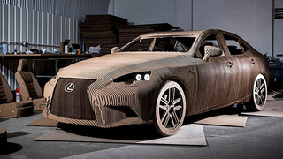 You Can Drive Lexus' Laser-Cut Cardboard Car, But You Probably Shouldn't